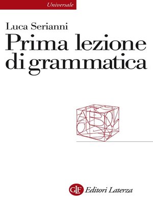 cover image of Prima lezione di grammatica